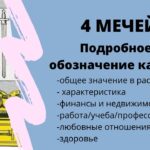 Карта Таро Четверка Мечей (Мечи 4): Содержание и полное описание